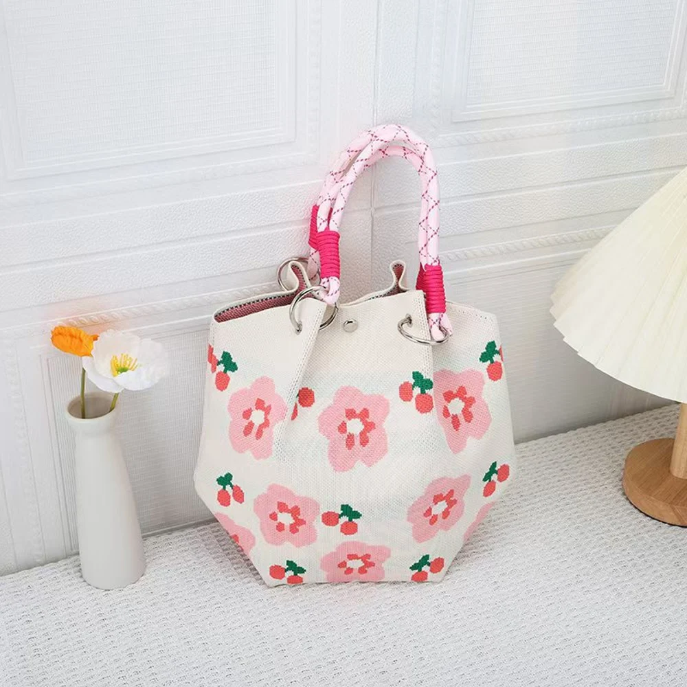 Braided-Handle Bucket Bags