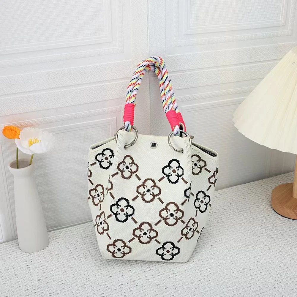 Braided-Handle Bucket Bags — Clover
