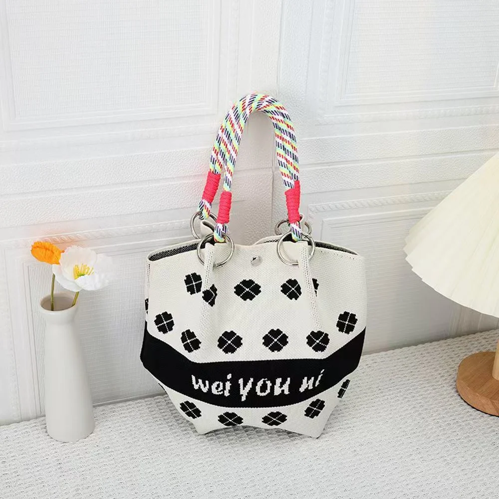 Braided-Handle Bucket Bags — Clover