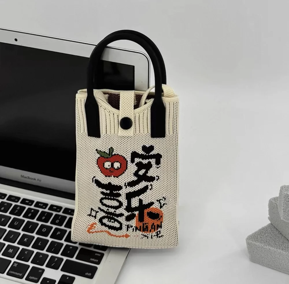 Tab-Closure Phone Totes — Graphic