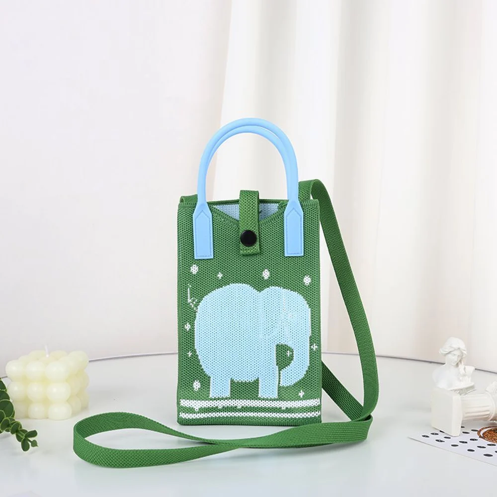 Tab-Closure Phone Totes — Elephant — Blue