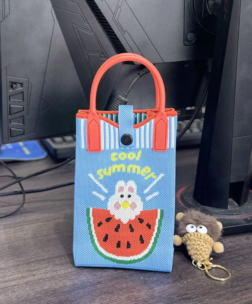 Tab-Closure Phone Totes — Rabbit
