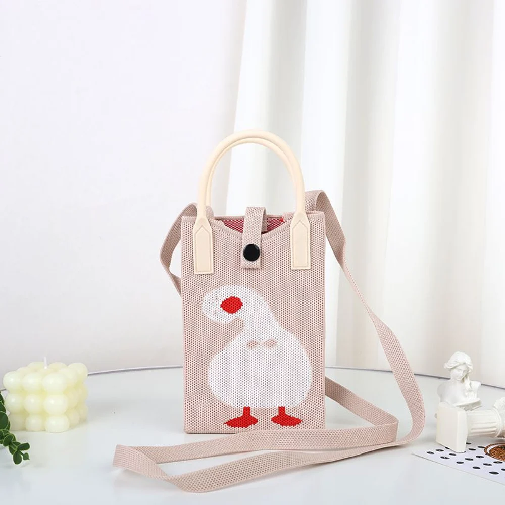 Tab-Closure Phone Totes — Goose — Pink