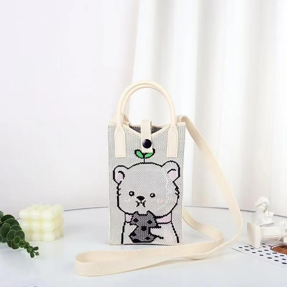 Tab-Closure Phone Totes — Bear
