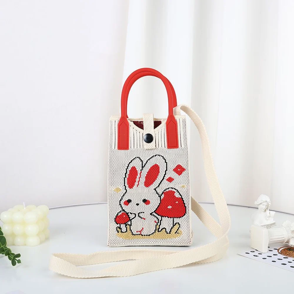 Tab-Closure Phone Totes — Rabbit