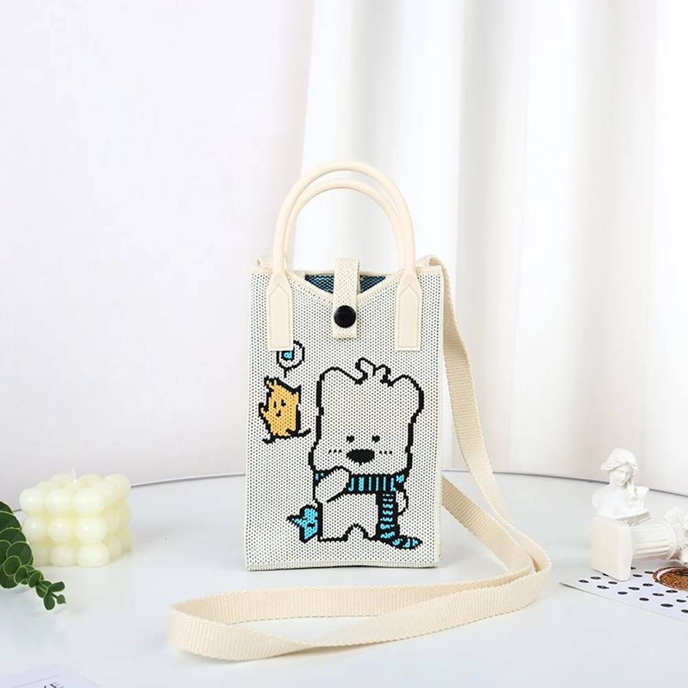 Tab-Closure Phone Totes — Bear
