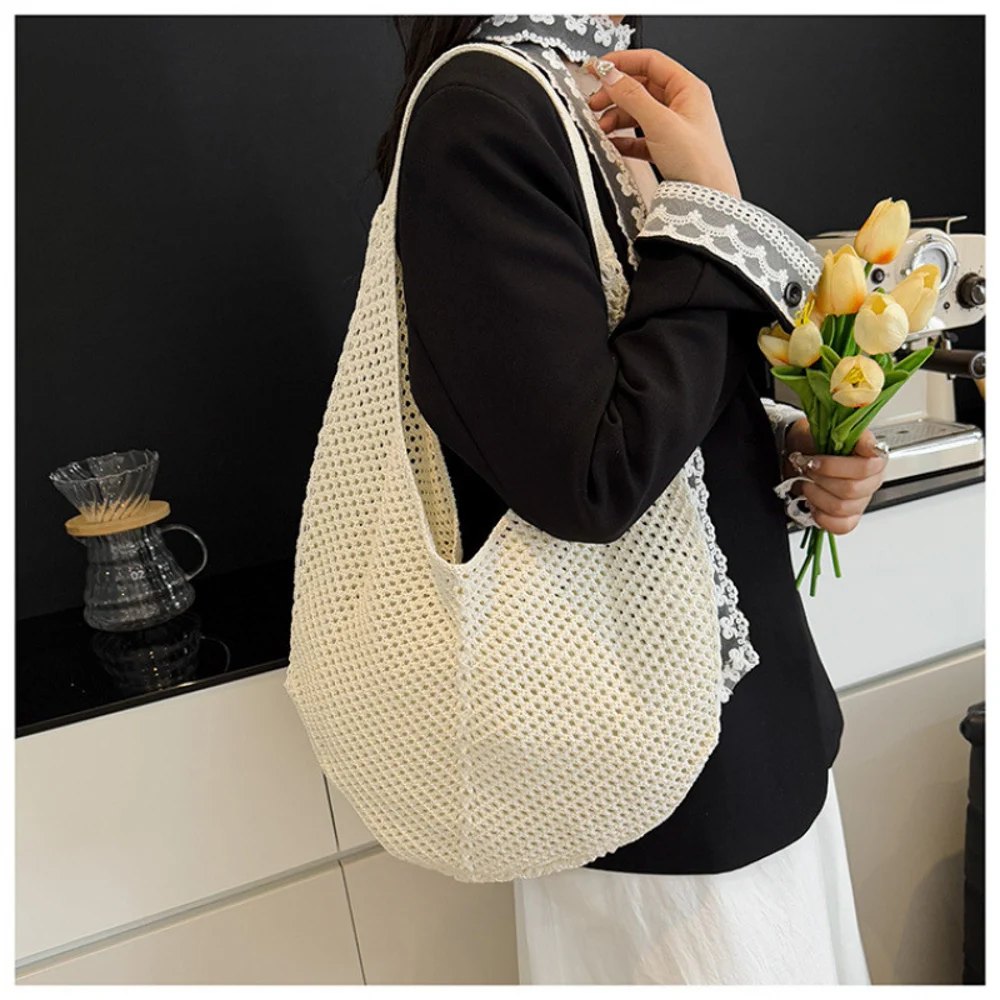 Open-Knit Shoulder Bags